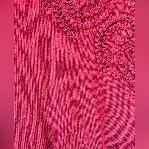 Anthropologie Tracy Reese Rich Burgundy Knit Sweater - Picture 3 of 6